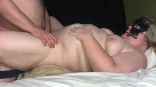 BBW missionary sex. Belly jiggles. Loud moaning. Shake your tummy.