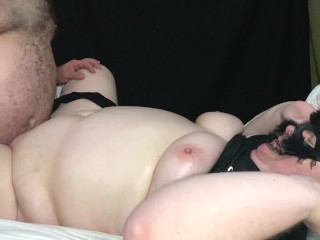 Anal Fuck, Vibrator in Pussy. BBW Dp. Wobble Belly, Natural Tits. BBW Couple Sex is the best Sex.