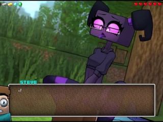 EnderGIRL RIDES My FACE Of ITS BLOCKNESS - Hornycraft Endergirl Route