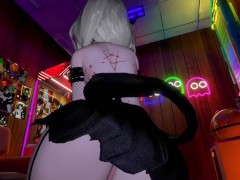 Innocent Girl gives Naughty Public Secret Lapdance in Arcade