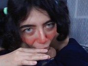 Preview 4 of Italian cute girl gives homemade blowjob - Close Up