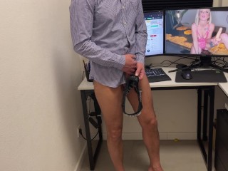 Horny Step Dad Wixxt in my Thong and is Humiliated by me