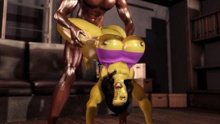 She Hulk Quick fuck session with a bbc client in her office - Sl Parody