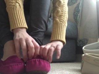 More Moccasin Unboxing Fun Frieda Ann FootFetish