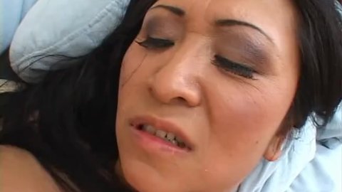 Asian Mature MILF With Shaved Chubby Pussy Gets Penetrated By A Long Hard Dick