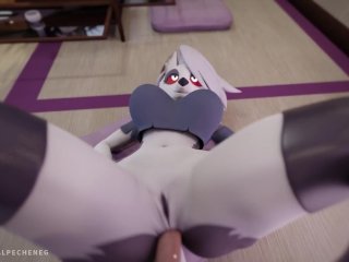 big butt anal, furry sex, helluva boss, animated