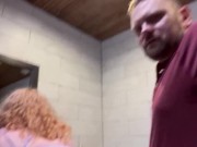 Preview 6 of Redhead slut cream pied in KC nightclub bathroom