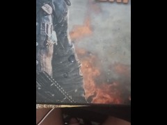 Massive cumshot on my stepsister desktop (im in trouble)