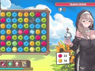 BIG TIT_NUN - SEXY_REDHEAD PLAYS HENTAI GAMES - Isekai Quest Part_4
