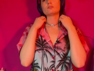 ASMR  slow striptease & soft spoken ramblings