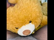 Preview 3 of Horny wet humping my teddy bear