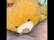 Preview 4 of Horny wet humping my teddy bear