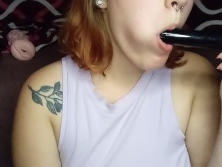 sucking big black vibrator
