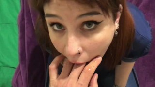 I Give My Stepbrother A Blowjob And He Cums In My Mouth POV