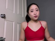 Preview 5 of Asian Babe works Big Beautiful Ass w/ Squats on your Face -ASMR