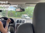 Preview 1 of My Uber driver found out I do Onlyfans so she made me fuck her 😫🤦🏾‍♂️