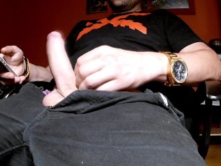 exclusive, big dick, smoking, penis massage