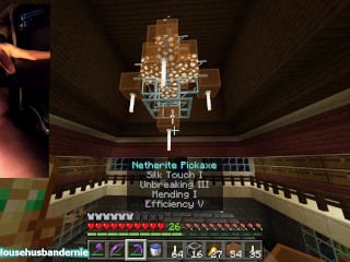 Playing Minecraft Naked Ep.9 Finally Building my Chandelier and Finishing up the Industrial Area