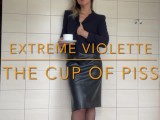 Extreme Violette is teasing you then piss and squirt in the bowl 