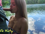 Preview 6 of Casual sex with a stranger in the woods with cum in pussy