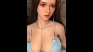 bonecas sexuais, convidado da vida real azul saia curta boneca sexual Thot, vídeo de fábrica de bonecas sexuais