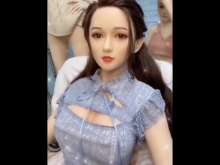 性玩偶， 客人真实拍摄机器人性玩偶， 性玩偶工厂视频