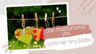 Она мастурбирует вас своими крошечными сиськами (только аудио)