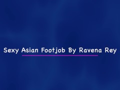Video Sexy Asian Footjob - With Sexy Legs & Cute Little Feet I Stroke His Meat For A Footsie Treat