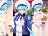 [Hentai Game Koikatsu! ]Have sex with Big tits YuGiOh! Live☆Tw○n Lil-la.3DCG Erotic Anime Video.