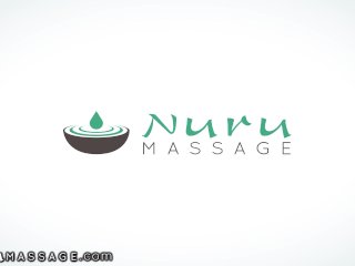 NURU MASSAGE - Slutty Masseuse Brooklyn Gray Fucks Her Client's Husband Charles Dera Behind Her Back screenshot number 0