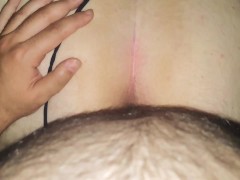 Cumshot on my butthole. Πόσο μου αρέσει να με πηδάει στα τέσσερα 🤩