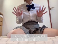 Video Japanese girl masturbates with toy in real school uniform