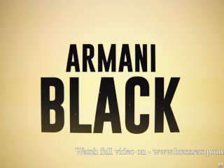 Double-Booked Dicking - Mocha Menage, Armani Black / Brazzers
