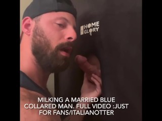 Milking Married Blue Collared Man.