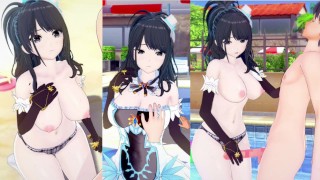 [Hentai Game Koikatsu! ]Have sex with Big tits Idol Master Hiori Kazano.3DCG Erotic Anime Video.