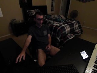 glasses, masturbation, webcam, solo male