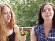 Preview 2 of Ersties: 21-jährige Deutsche macht erste lesbische Erfahrung
