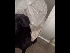 Pee all over cheated girl clothes piss everywhere