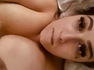 verified amateurs, solo female, licking my own tits, exclusive