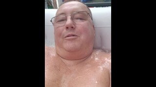 Hot tub. Just been on chaturbate.my name gibbop. Follow, if you want any vids with toys call.