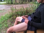 Preview 5 of Almost got caught jerking off in public by a cyclist!