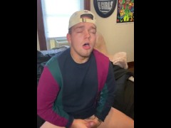 Frat Guy Strokes College Cock For GF Gets LEAKED! - Instagram: @joshuaaalewisss
