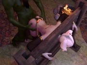 Preview 6 of Orc Has his way with his Elf Prisoner | 3D Hentai