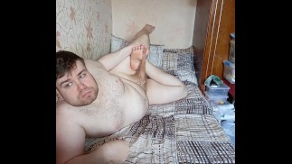 Artem sucks himself footjob licks feet anal self suck autofellatio self footjob