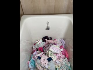 solo male, panties bath, kink, teenagers panties, reality