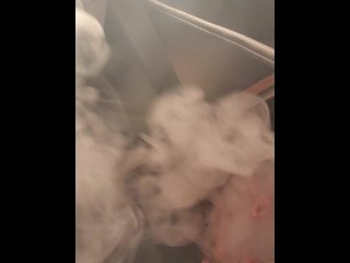 vertical video, public, smoking, big dick