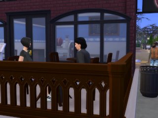 Horny Housewife Fucks Homeless Men in_Public - Part 1 - DDSims