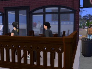 Horny Housewife Fucks Homeless Men in_Public - Part 1 - DDSims