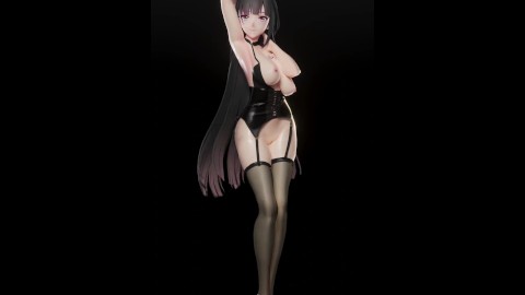 HONKAI IMPACT RAIDEN MEI HENTAI MMD 3D MUSIC DANCE MIXT BLACK HAIR COLOR EDIT SMIXIX