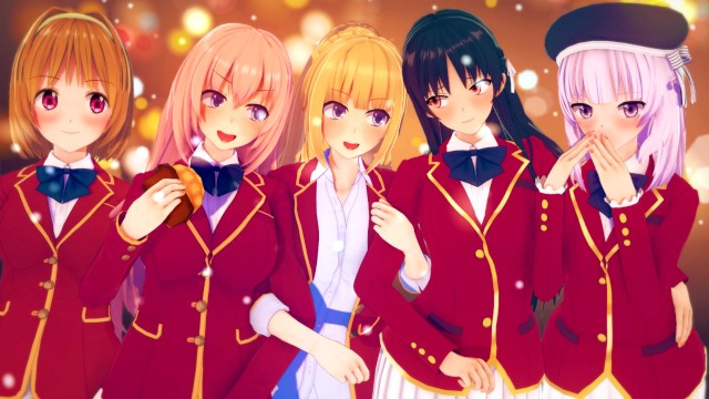 КЛАСС ЭЛИТЫ: ТРАХАЮ 5 BABES 😍 (Suzune, Kei, Honami, Arisu, Kikyou) ХЕНТАЙ ПОДБОРКА